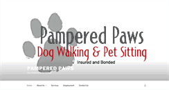 Desktop Screenshot of pamperedpawsmn.com