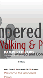 Mobile Screenshot of pamperedpawsmn.com